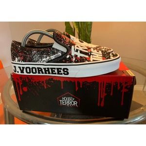 Vans Slip Ons Friday The 13th Halloween Freddy Krueger Size 9 Supreme WTAPS